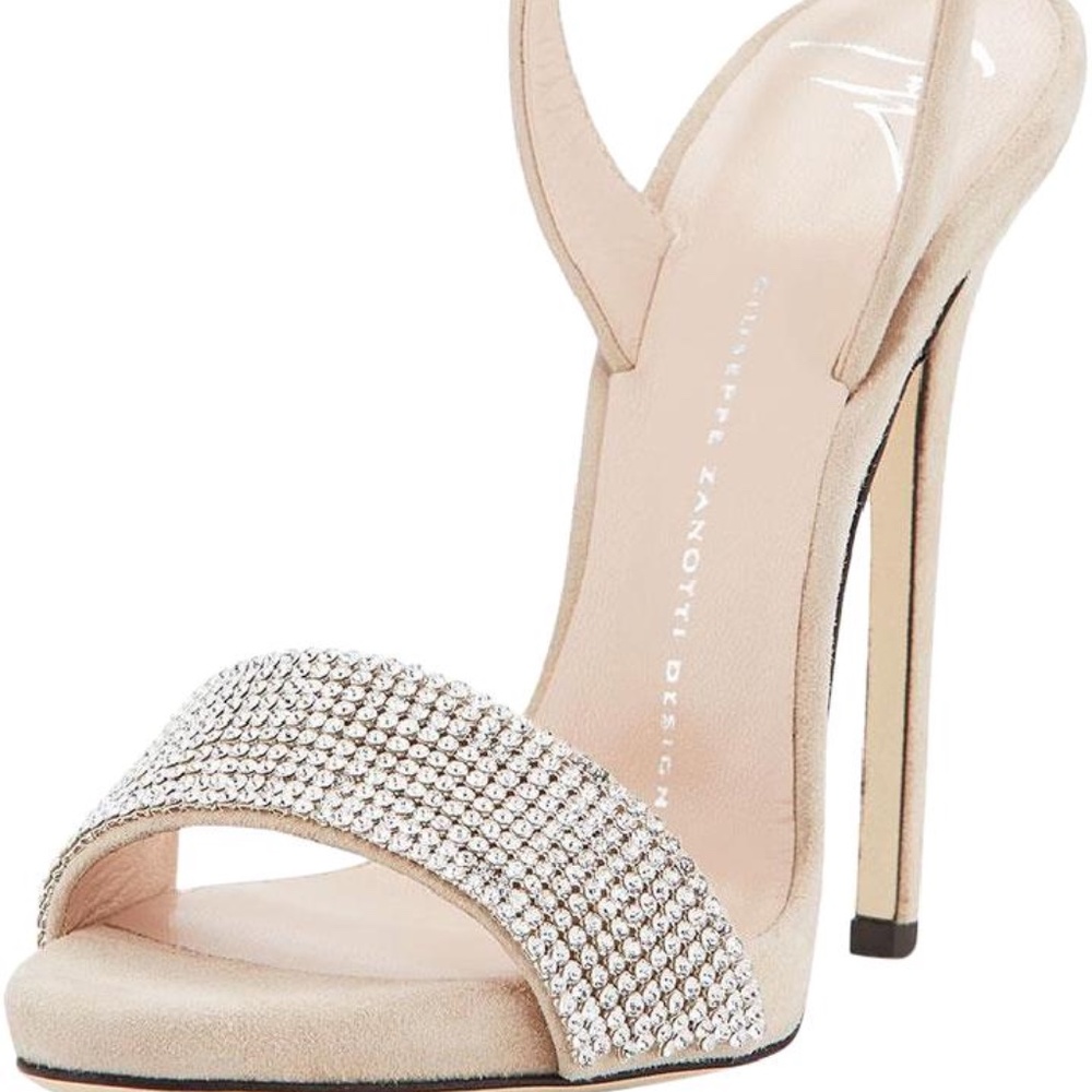 Giuseppe Zanotti Sophia Nude Crystal Heel